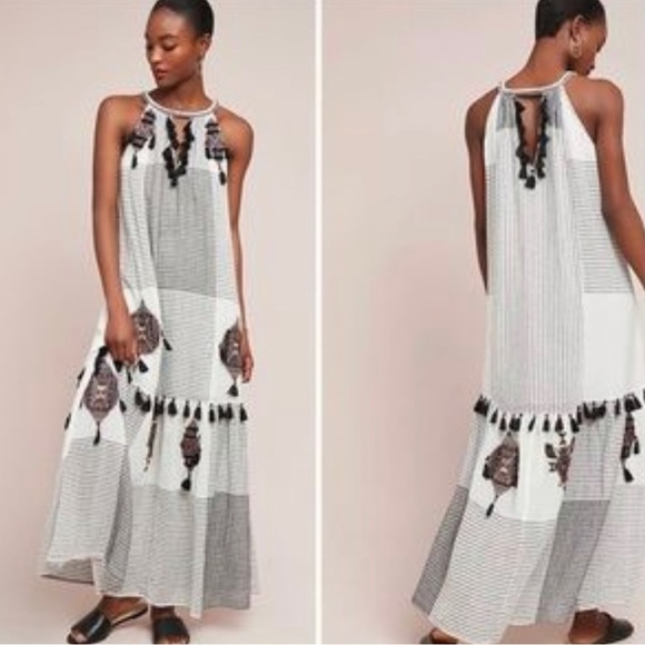 Anthropologie Dresses & Skirts - Anthropologie Maeve Puebla Tasseled Maxi Dress S